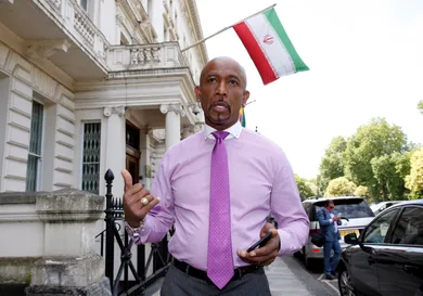 Montel Williams Visits The Iranian Embassy, London