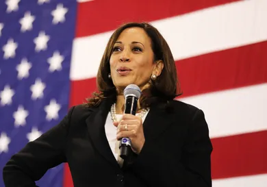 Democratic Presidential Candidate Kamala Harris Holds Town Hall In New Hampshire