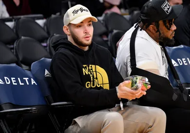 Celebrities At The Los Angeles Lakers Game