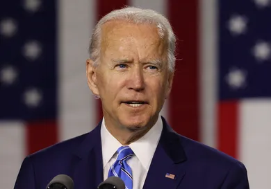 Democratic Presidential Candidate Joe Biden Speaks On His "Build Back Better" Clean Energy Economic Plan