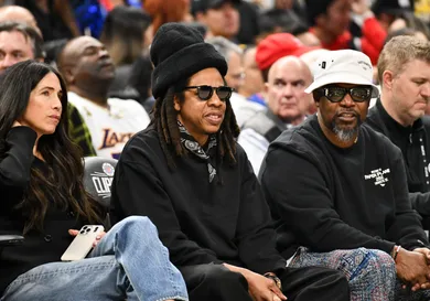 Celebrities At The Los Angeles Clippers Game