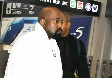 Kanye West and Bianca Censori Arrive In Tokyo