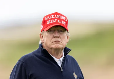 Former U.S. President Donald Trump Visits His Turnberry Golf Resort