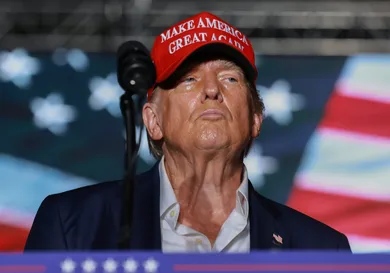 Former President Donald Trump Holds A Campaign Rally In Doral, Florida