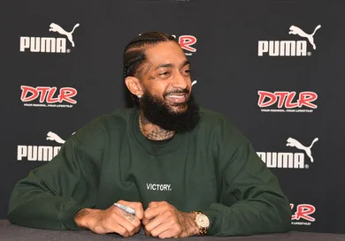 Nipsey Hussle In Store CD Signing