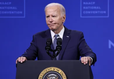 President Biden Addresses NAACP Convention In Las Vegas