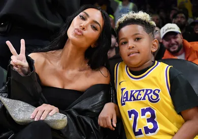 Celebrities At The Los Angeles Lakers Game