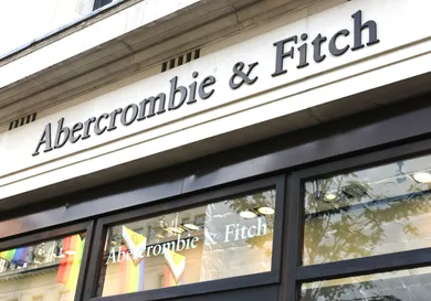 Abercrombie &amp; Fitch store sign on building exterior