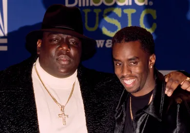 Notorious B.I.G. AKA Biggie Smalls Receives Billboard Music Award.