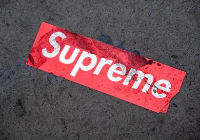 Fashion Label Supreme In London