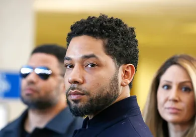 Actor Jussie Smollett Appears Outside Of Court After It Was Announced That All Charges Have Been Dropped Against Him