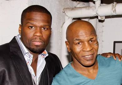 50 Cent &amp; Kanye West Visit Broadway's "Mike Tyson: Undisputed Truth" - July 31, 2012