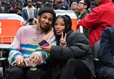 Celebrities At The Los Angeles Clippers Game