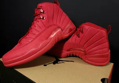 Image Via <a href='https://www.fineline1721.com/products/air-jordan-retro-12-gym-red?variant=12607531516021' rel="nofollow noopener" target='_blank'>FineLine1721</a>