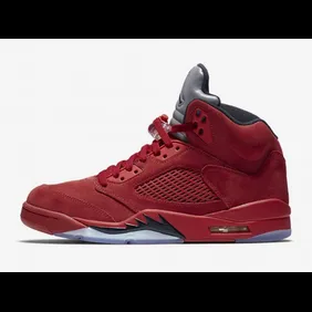 Red sale suede 5s